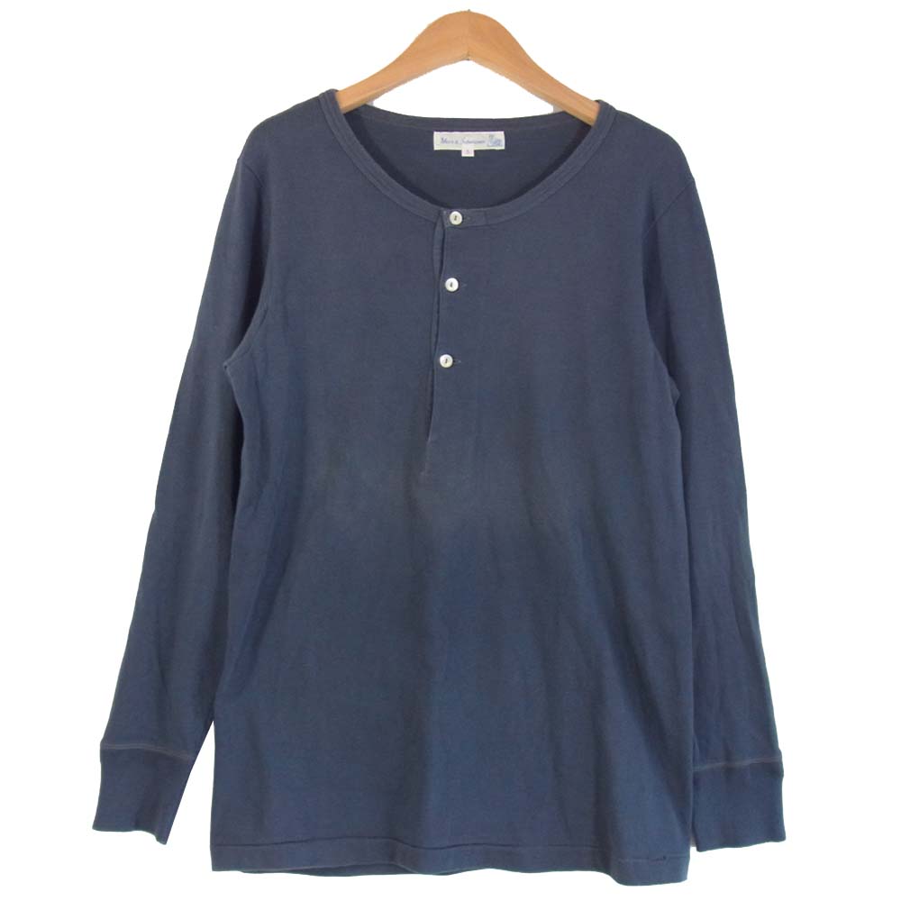 メルツベーシュヴァーネン ヘンリーネック コットン 長袖 Tシャツ グレー系 5【中古】