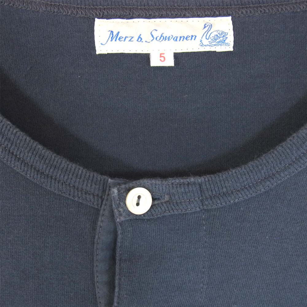 メルツベーシュヴァーネン ヘンリーネック コットン 長袖 Tシャツ グレー系 5【中古】