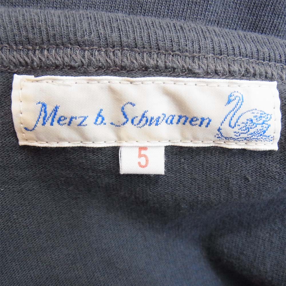 メルツベーシュヴァーネン ヘンリーネック コットン 長袖 Tシャツ グレー系 5【中古】