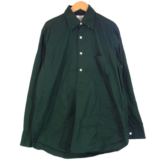 アップルツリーズ 436-9210953 ボタンダウン コットン プルオーバー シャツ グリーン系 S【中古】
