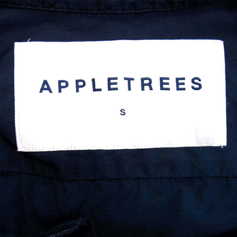 アップルツリーズ 436-7910757 TRAVELER SHIRT ノーカラー トラベラー シャツ ネイビー系 S【中古】