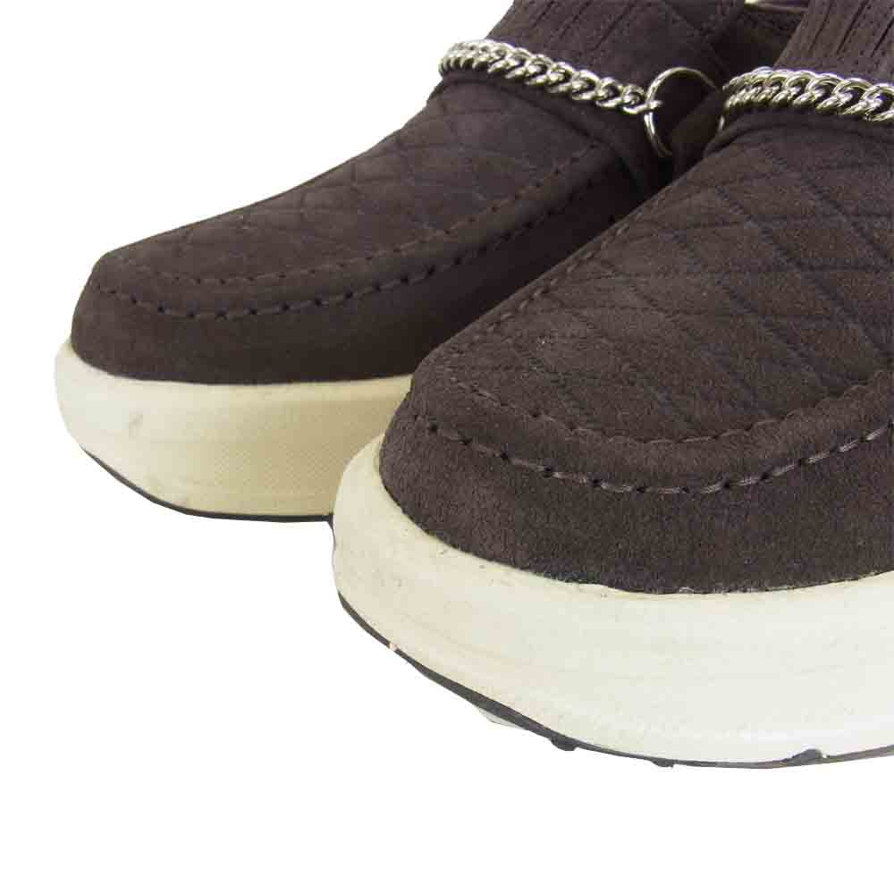 VISVIM ビズビム 未使用 WOLFE ウルフ チェーン付き スエード シューズ ブラウン系 9 1/2【美品】【中古】