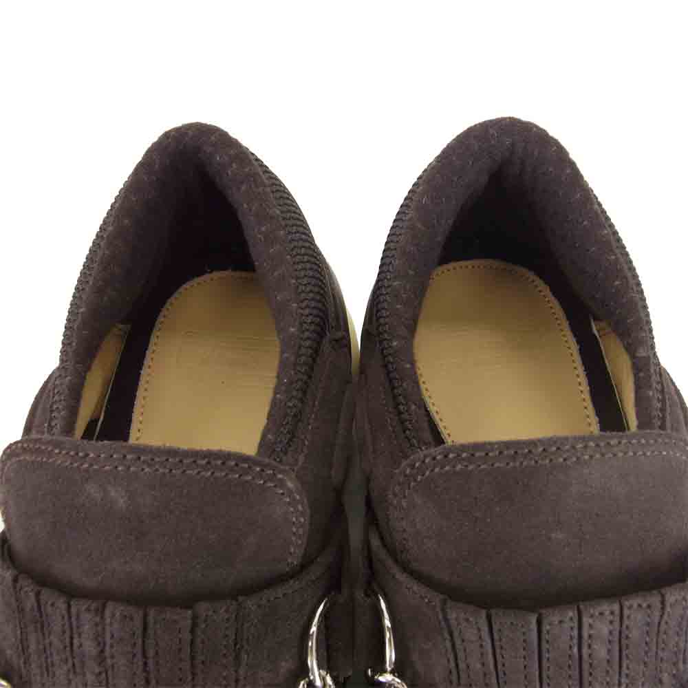 VISVIM ビズビム 未使用 WOLFE ウルフ チェーン付き スエード シューズ ブラウン系 9 1/2【美品】【中古】