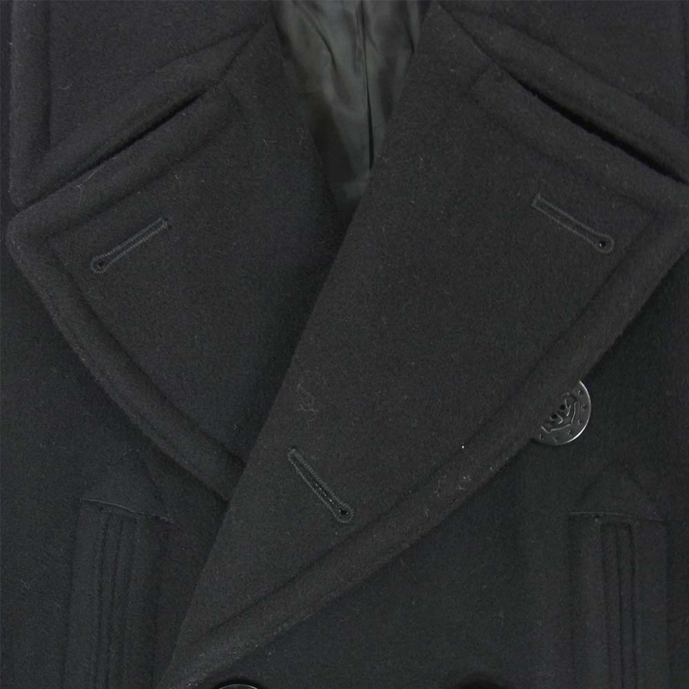 POLO RALPH LAUREN ポロ・ラルフローレン 710584752001 国内正規品 メルトン ウール ピーコート ブラック系 XS【中古】