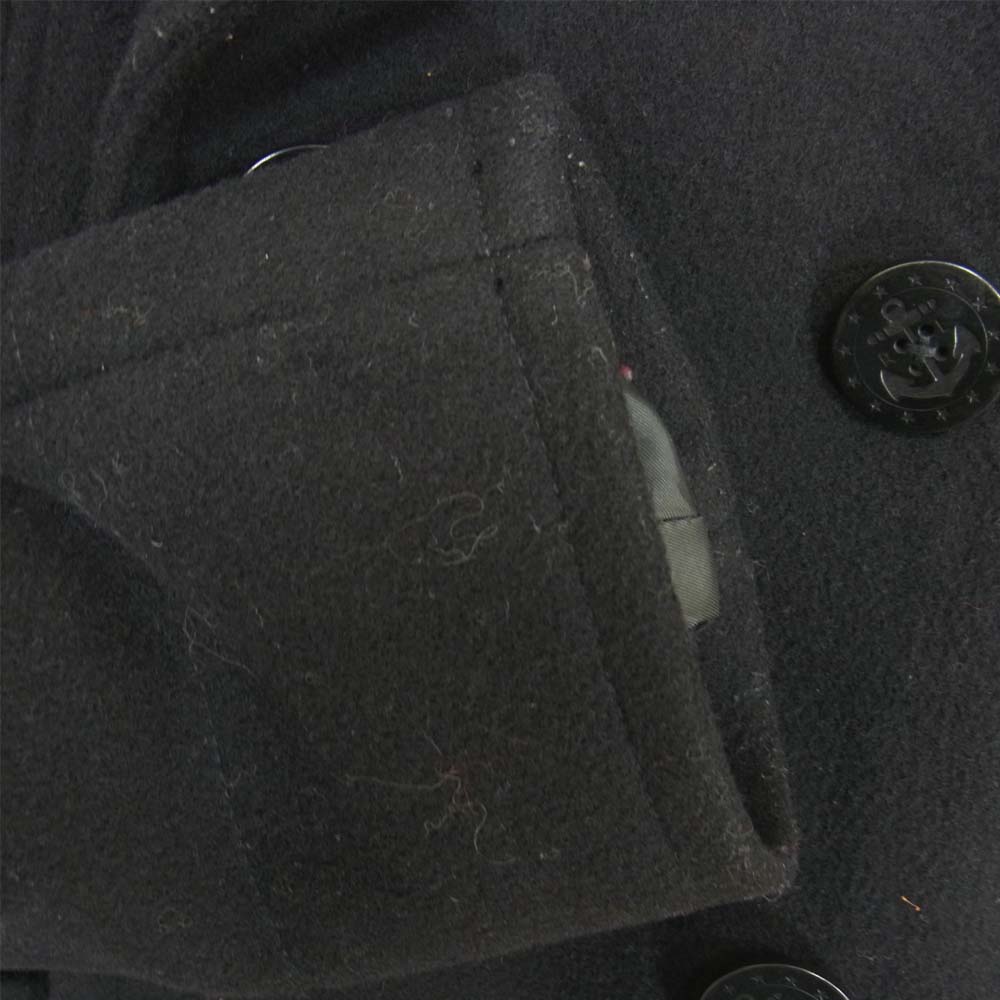 POLO RALPH LAUREN ポロ・ラルフローレン 710584752001 国内正規品 メルトン ウール ピーコート ブラック系 XS【中古】