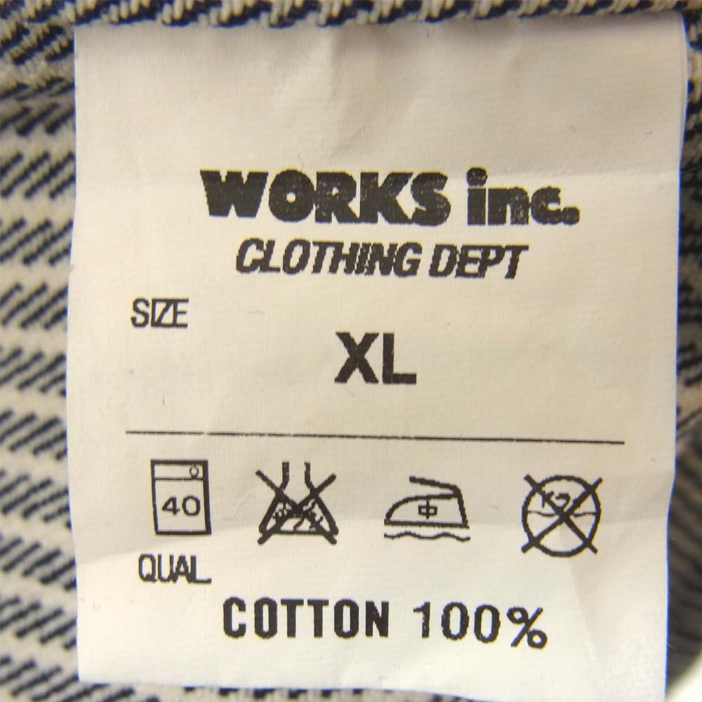 IRON HEART アイアンハート IHSH-07 12oz ヘビー ヒッコリー ウエスタン シャツ ネイビー系 XL【新古品】【未使用】【中古】