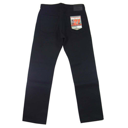 IRON HEART アイアンハート 9634Z 21oz 黒鎧 デニム ストレート ブラック系 36【極上美品】【中古】
