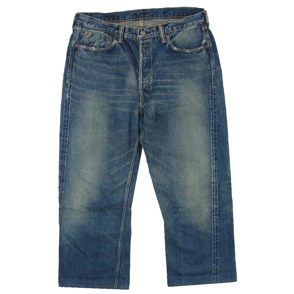 FULLCOUNT フルカウント 0105 ボタンフライ セルビッジ コットン デニムパンツ 日本製 インディゴブルー系 36【中古】