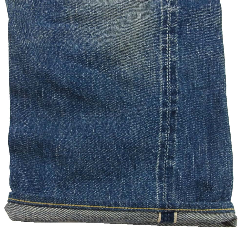 FULLCOUNT フルカウント 0105 ボタンフライ セルビッジ コットン デニムパンツ 日本製 インディゴブルー系 36【中古】