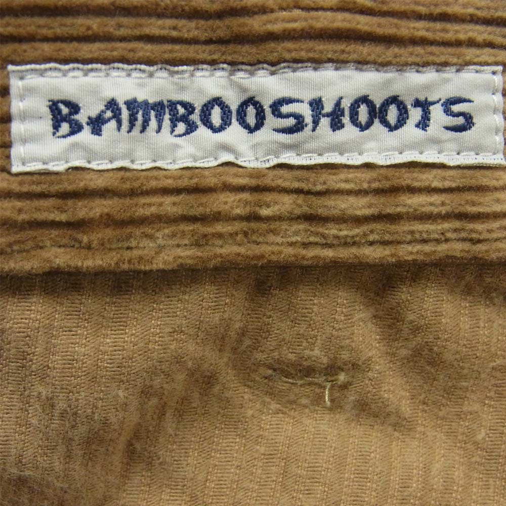 バンブーシュート CORDUROY UTILITY PANTS コーディロイ ユーティリティー パンツ ブラウン系 L【美品】【中古】