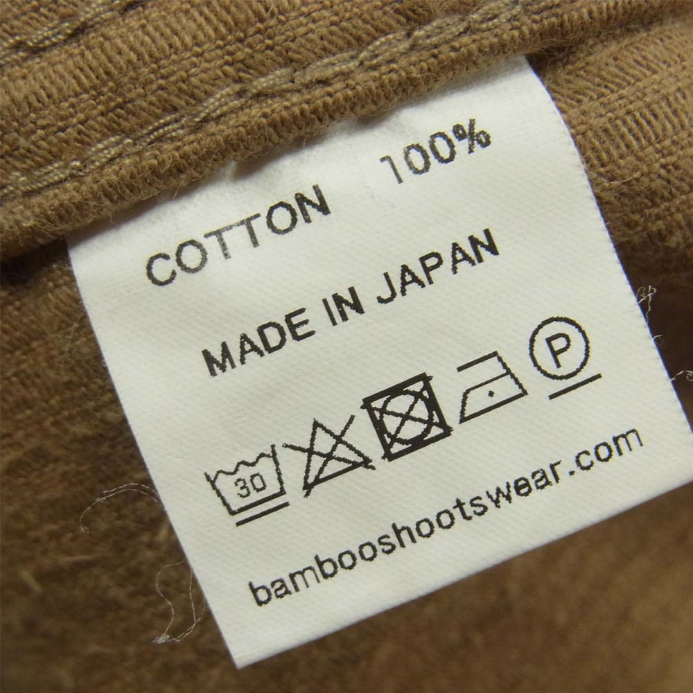 バンブーシュート CORDUROY UTILITY PANTS コーディロイ ユーティリティー パンツ ブラウン系 L【美品】【中古】