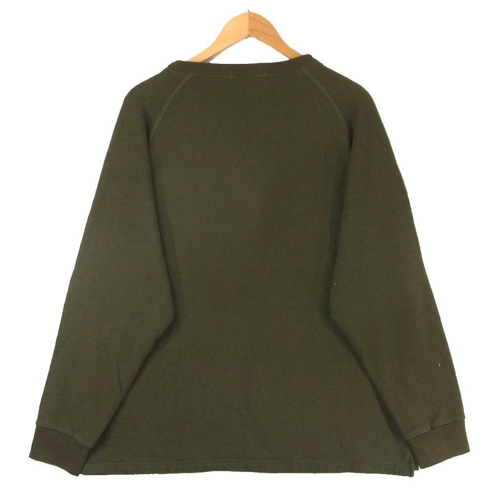 バンブーシュート USA COTTON CREW SWEAT コットン クルーネック スウェット カーキ系 L【中古】