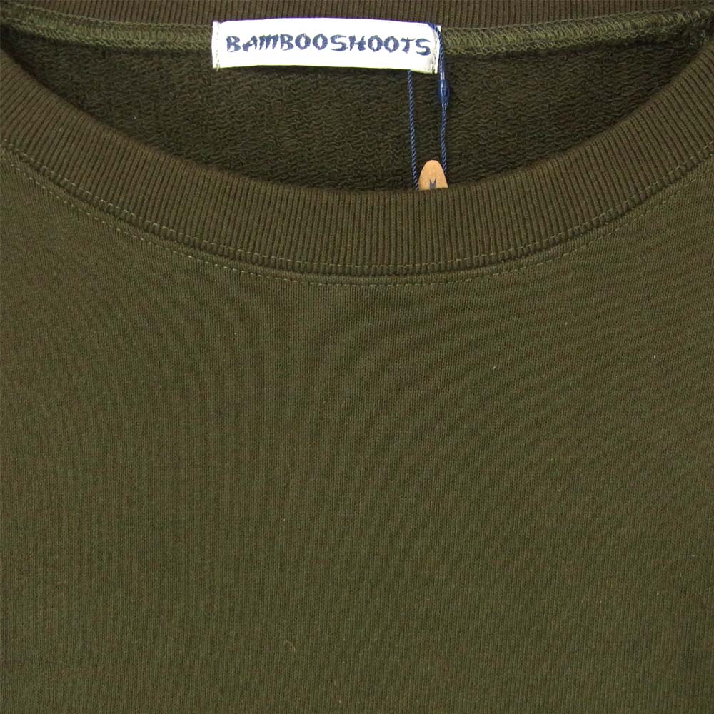 バンブーシュート USA COTTON CREW SWEAT コットン クルーネック スウェット カーキ系 L【中古】