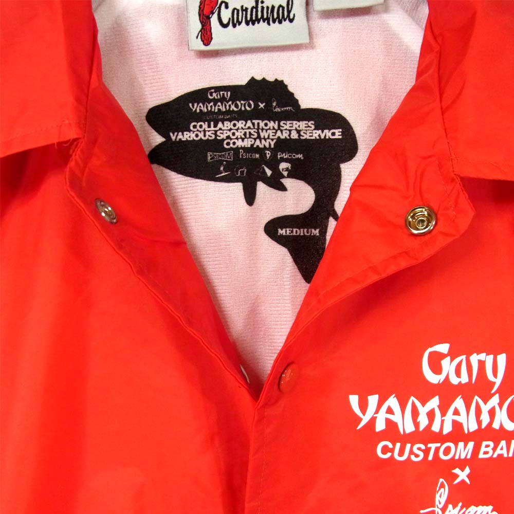 サイコム Gary YAMAMOTO ゲーリー ヤマモト コーチジャケット レッド系 M【美品】【中古】