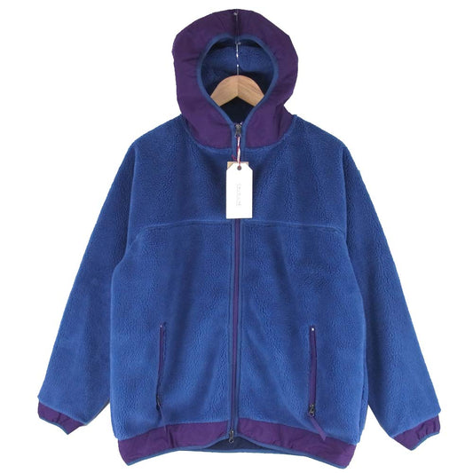 キャルオーライン 20AW Pilgrim ピルグリム Surf+Supply Optimistic Pile Hoody ブルー系 S【新古品】【未使用】【中古】