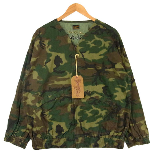 TENDERLOIN テンダーロイン T-ZIP UP WORK JKT U ジップ アップ ワークジャケット CAMO グリーン系 M【新古品】【未使用】【中古】