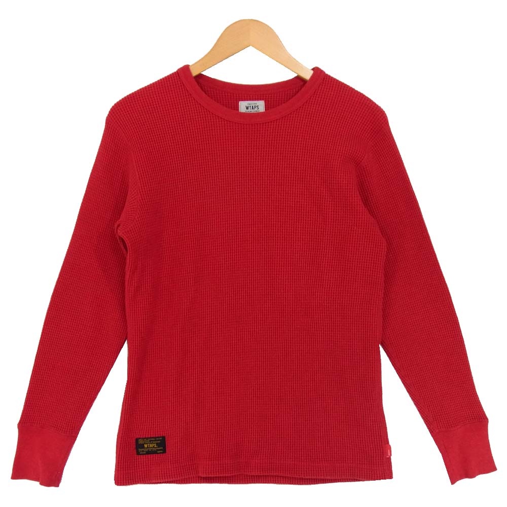 WTAPS ダブルタップス サーマル カットソー レッド系 S【中古】
