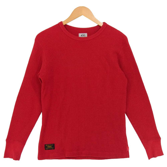 WTAPS ダブルタップス サーマル カットソー レッド系 S【中古】
