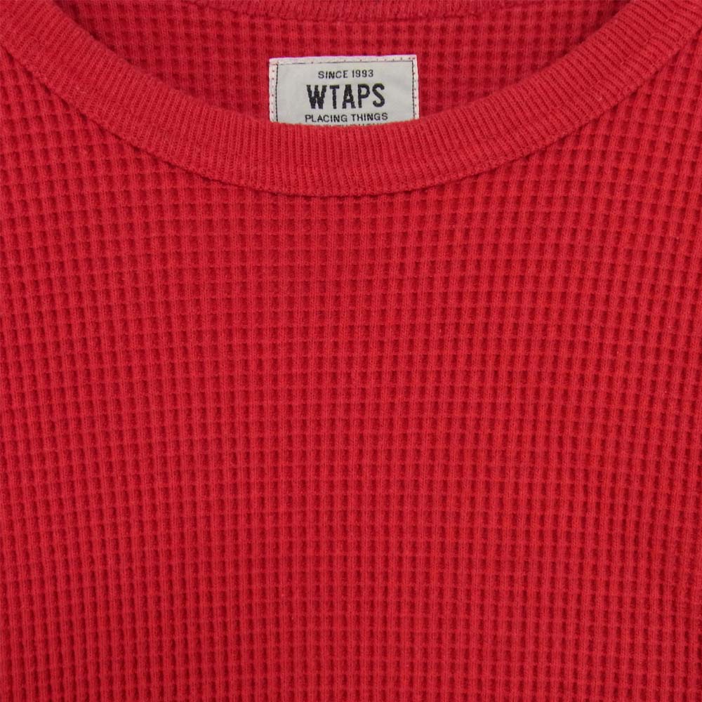 WTAPS ダブルタップス サーマル カットソー レッド系 S【中古】