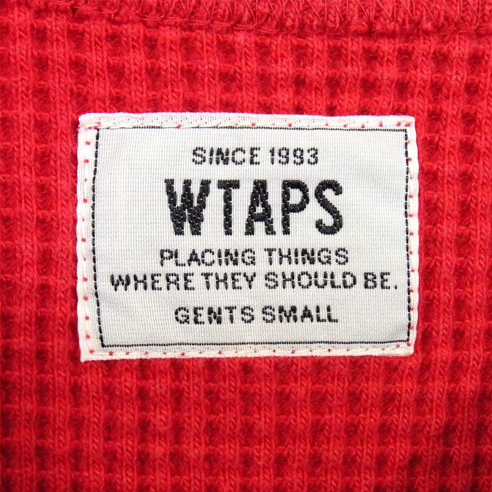 WTAPS ダブルタップス サーマル カットソー レッド系 S【中古】