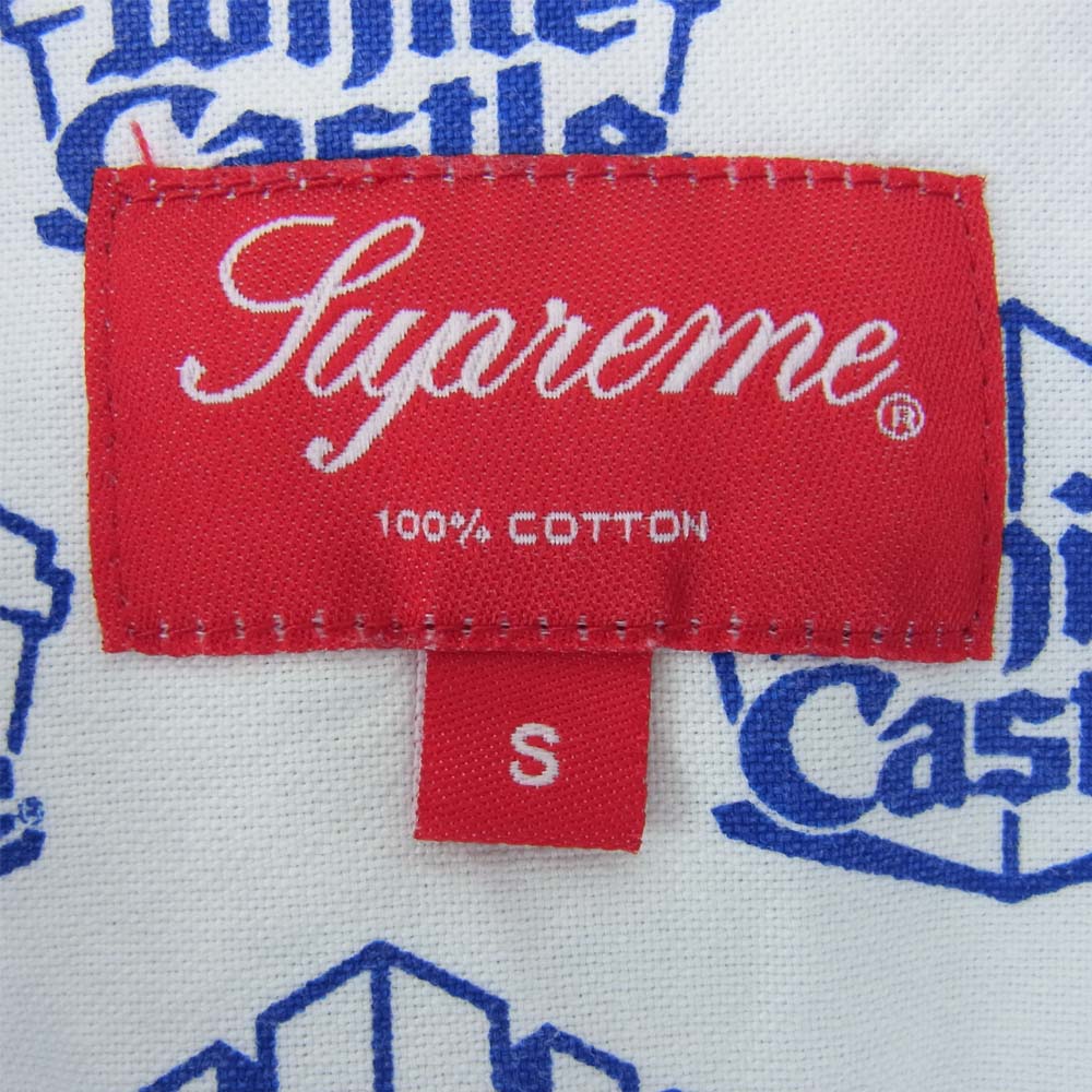 Supreme シュプリーム 15SS white castle ホワイトキャッスル 半袖 シャツ ホワイト系 S【中古】
