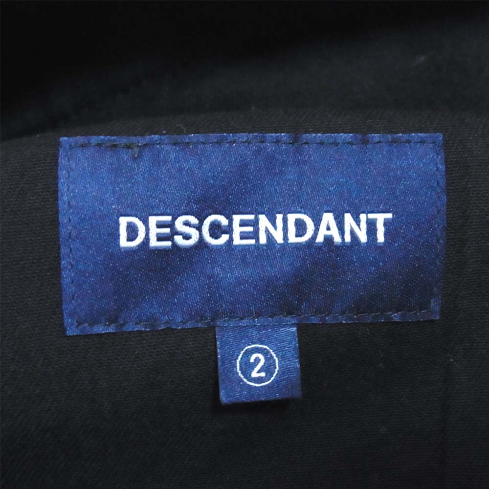 DESCENDANT ディセンダント 刺繍 コーデュロイ イージー パンツ ブラック系 2【中古】