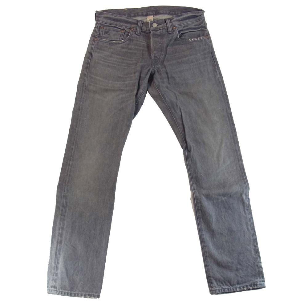 RRL ダブルアールエル USA製 国内正規品 R41RB06 SLIM FIT デニムパンツ ストーングレー ブラック系 28【中古】
