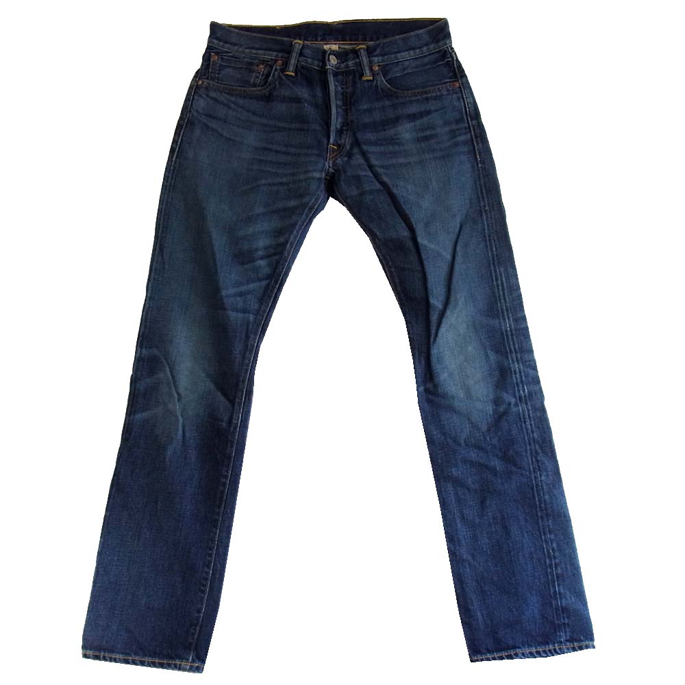 RRL ダブルアールエル USA製 国内正規品 4860447LSPK Low Straight セルビッジ デニムパンツ インディゴブルー系 29【中古】