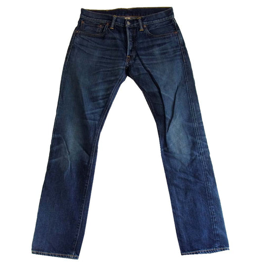 RRL ダブルアールエル USA製 国内正規品 4860447LSPK Low Straight セルビッジ デニムパンツ インディゴブルー系 29【中古】