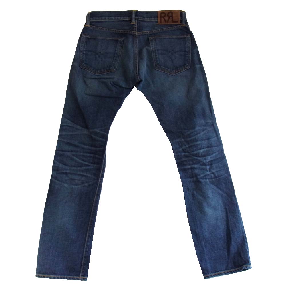 RRL ダブルアールエル USA製 国内正規品 4860447LSPK Low Straight セルビッジ デニムパンツ インディゴブルー系 29【中古】