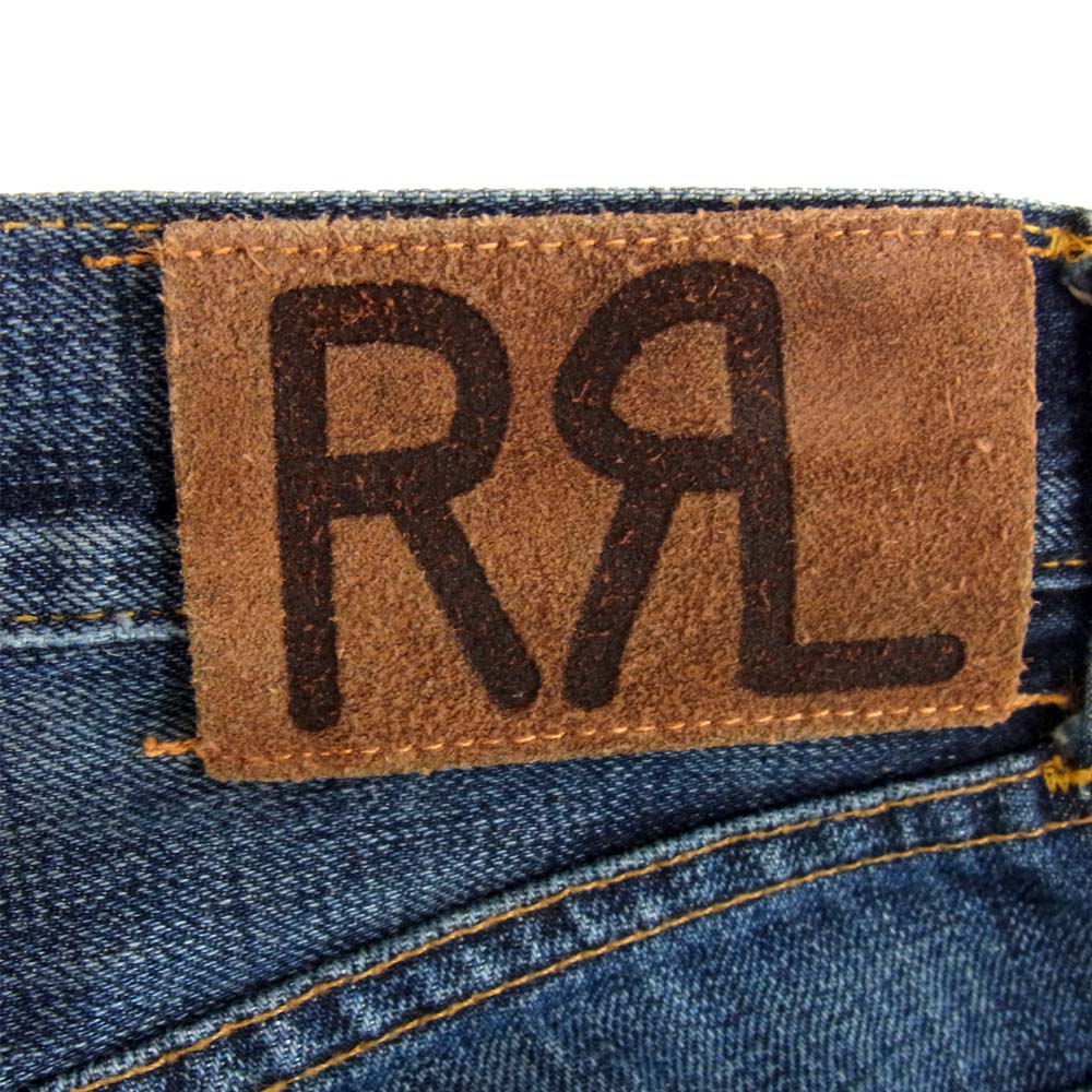 RRL ダブルアールエル USA製 国内正規品 4860447LSPK Low Straight セルビッジ デニムパンツ インディゴブルー系 29【中古】