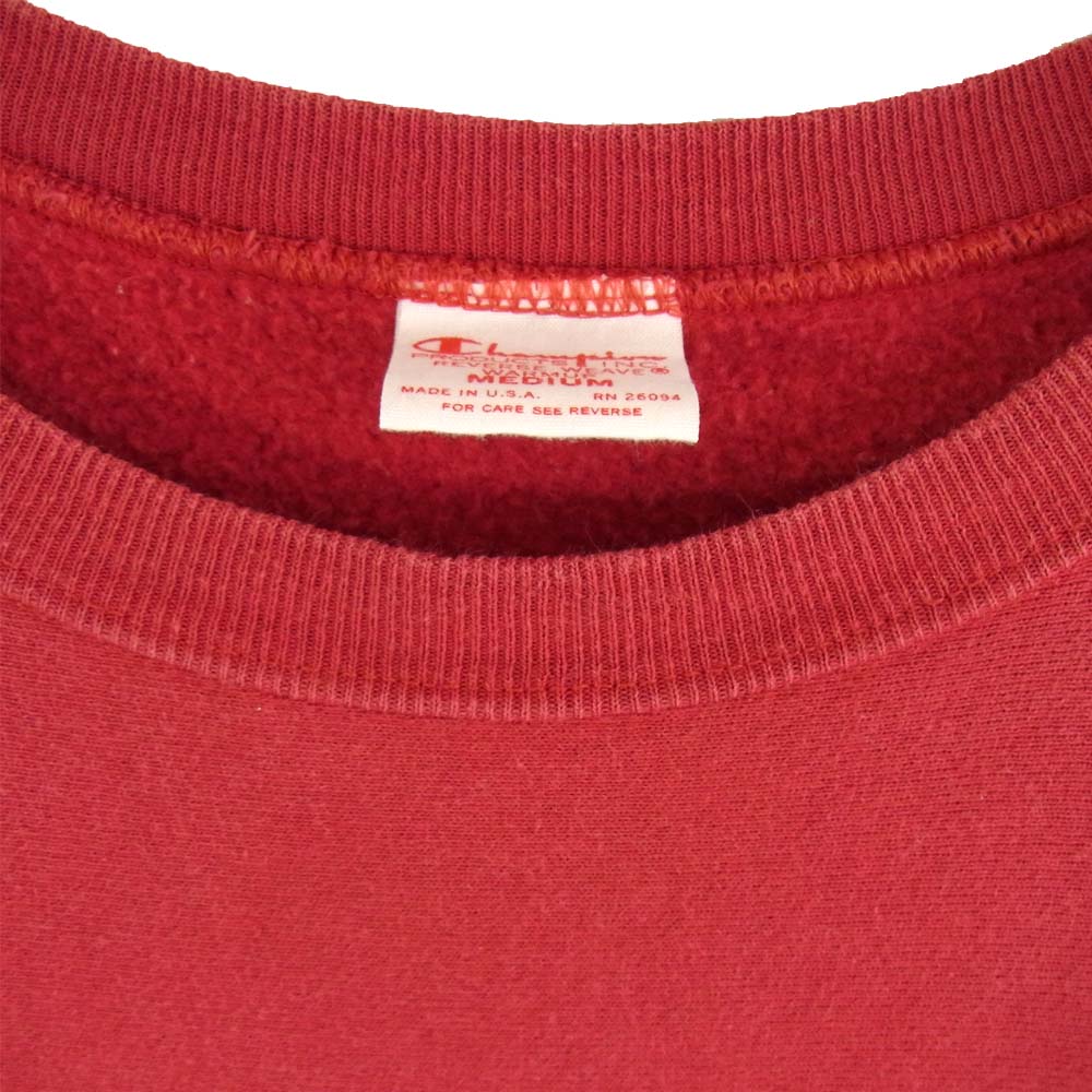 Champion チャンピオン 赤タグ リバースウィーブ スウェット レッド系 S【中古】