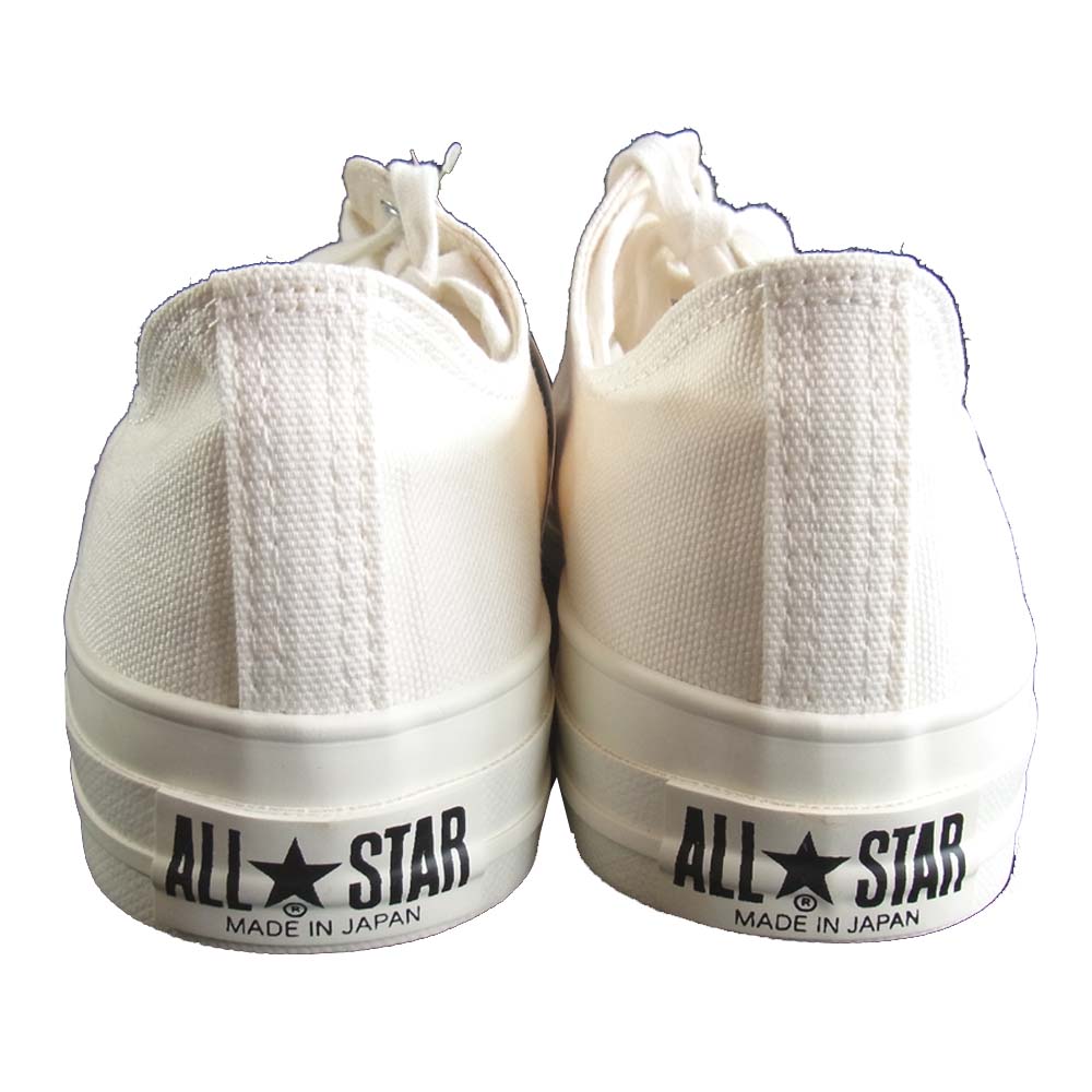 CONVERSE コンバース CANVAS AS J OX キャンバス  ローカット ホワイト ホワイト系 26.5㎝【新古品】【未使用】【中古】