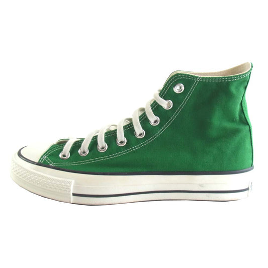CONVERSE コンバース CANVAS AS J HI キャンバス ハイカット グリーン グリーン系 26.5㎝【美品】【中古】