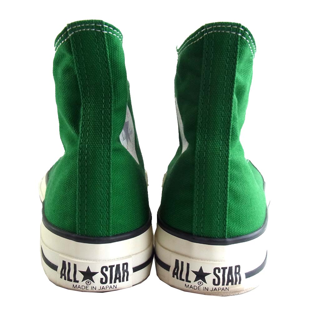 CONVERSE コンバース CANVAS AS J HI キャンバス ハイカット グリーン グリーン系 26.5㎝【美品】【中古】