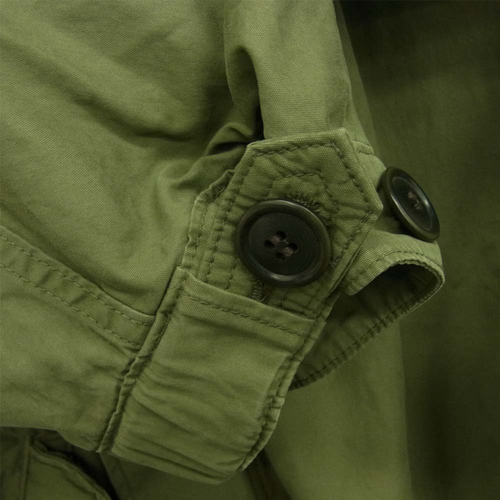 VISVIM ビズビム 120205013012 未使用品 CHAMDO FISHTAIL PARKA 泥染め加工 ミリタリー ジャケット カーキ系 1【極上美品】【中古】