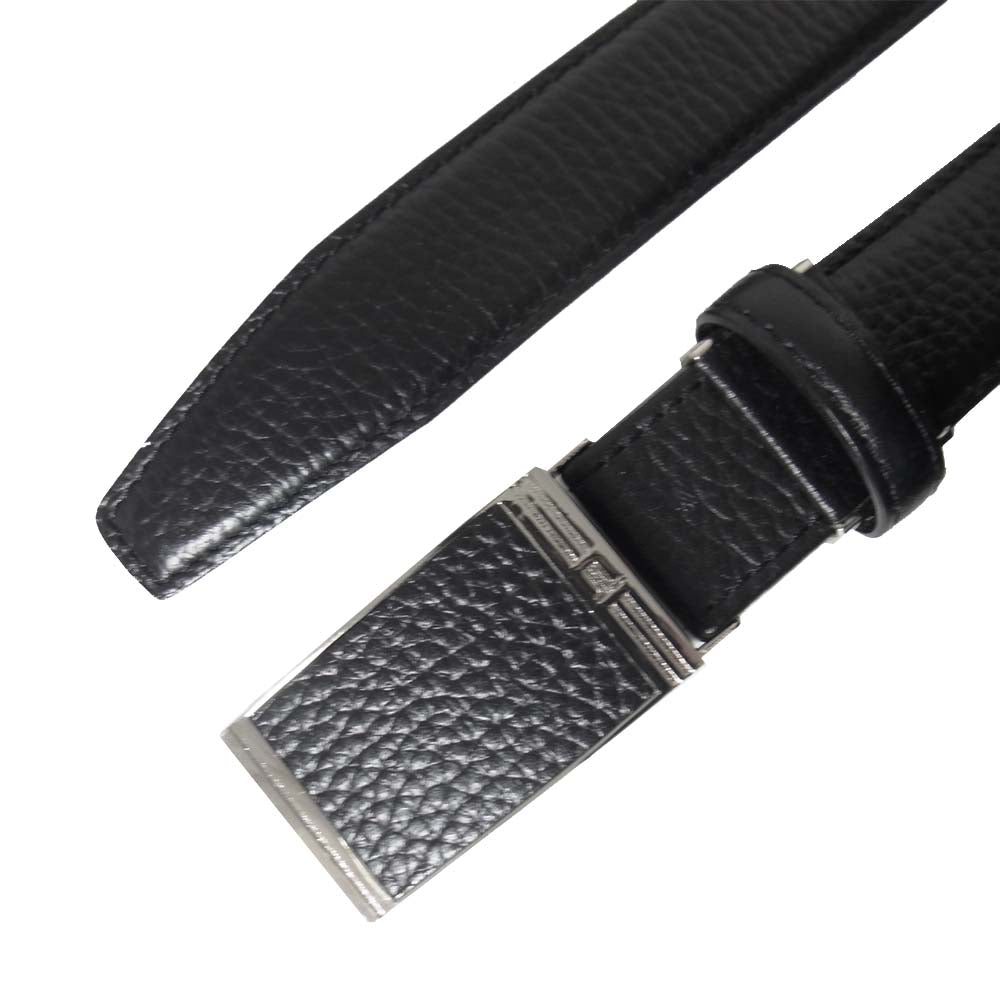 LANVIN ランバン COLLECTION レザー ベルト ブラック系【美品】【中古】