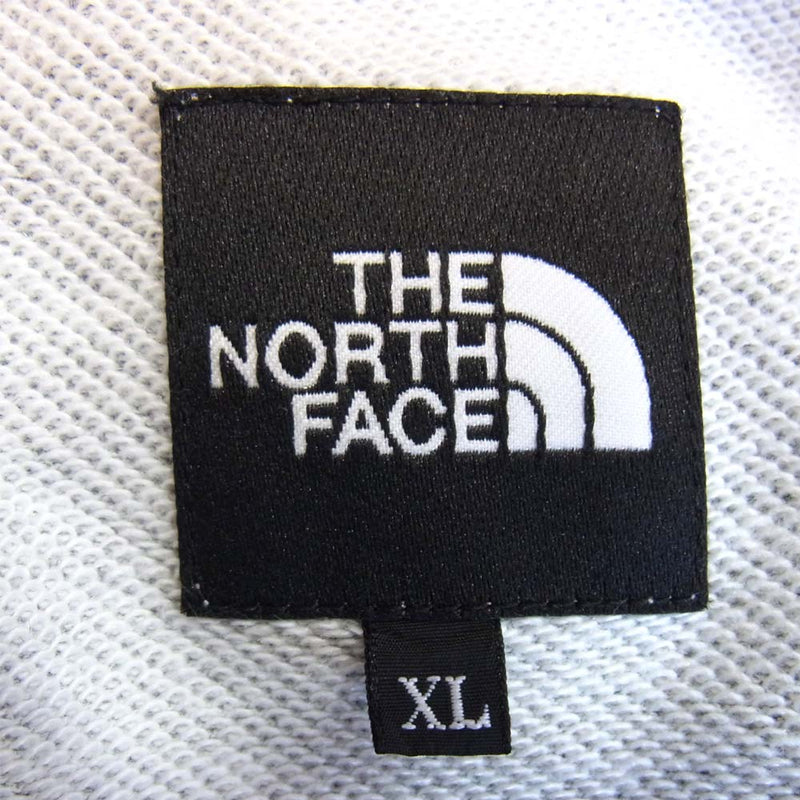 THE NORTH FACE ノースフェイス NT62038 Square Logo FullZip スクエアロゴ スウェット グレー系 XL【美品】【中古】
