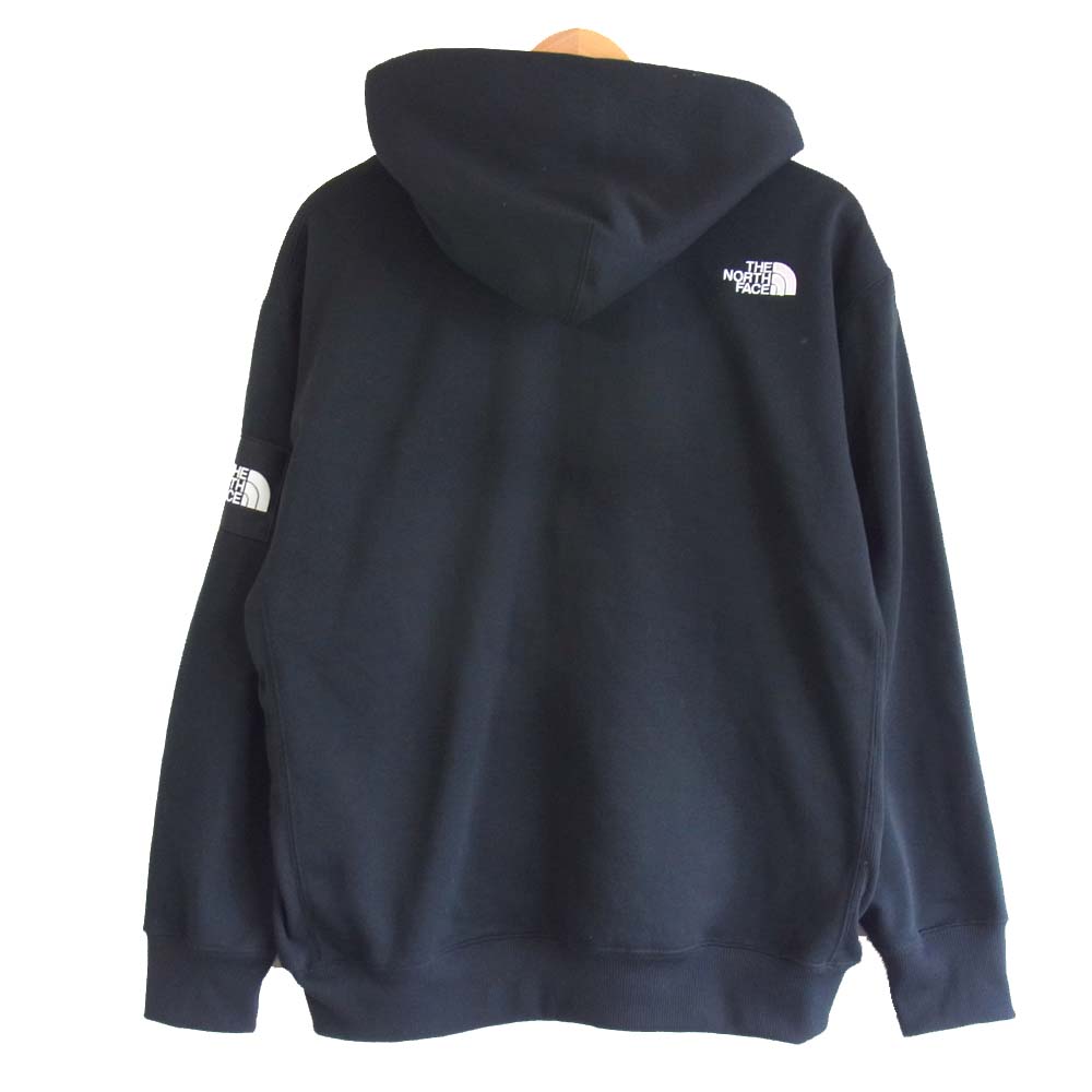 THE NORTH FACE ノースフェイス NT12038 HEATHER LOGO CREW  ヘザーロゴ クルーネック スウェット ブラック系 XL【美品】【中古】