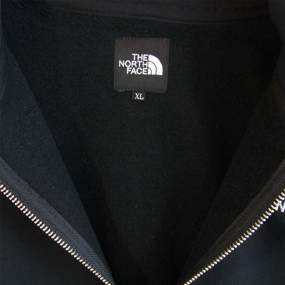 THE NORTH FACE ノースフェイス NT12038 HEATHER LOGO CREW  ヘザーロゴ クルーネック スウェット ブラック系 XL【美品】【中古】