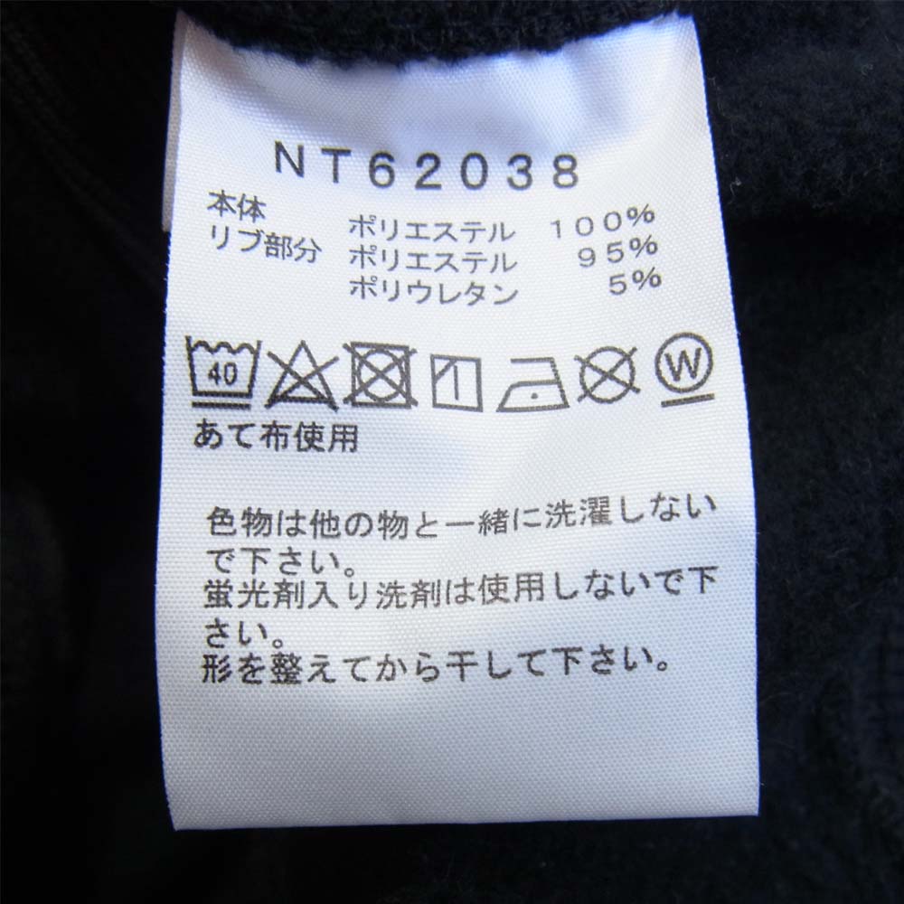 THE NORTH FACE ノースフェイス NT12038 HEATHER LOGO CREW  ヘザーロゴ クルーネック スウェット ブラック系 XL【美品】【中古】