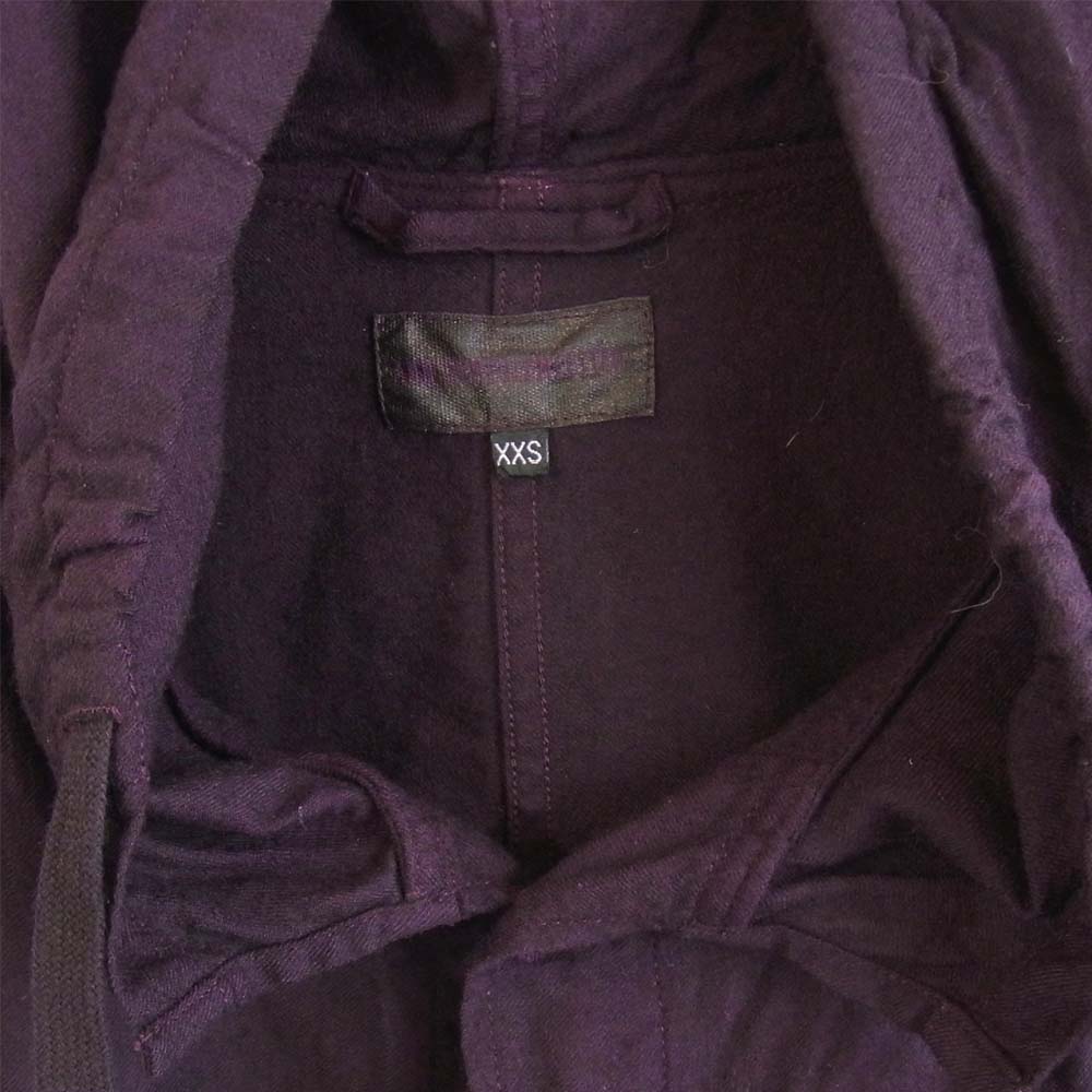 ANN DEMEULEMEESTER アンドゥムルメステール 352-01-49019 OH-80 OR-37 ウール フード ジャケット パープル系 XXS【中古】