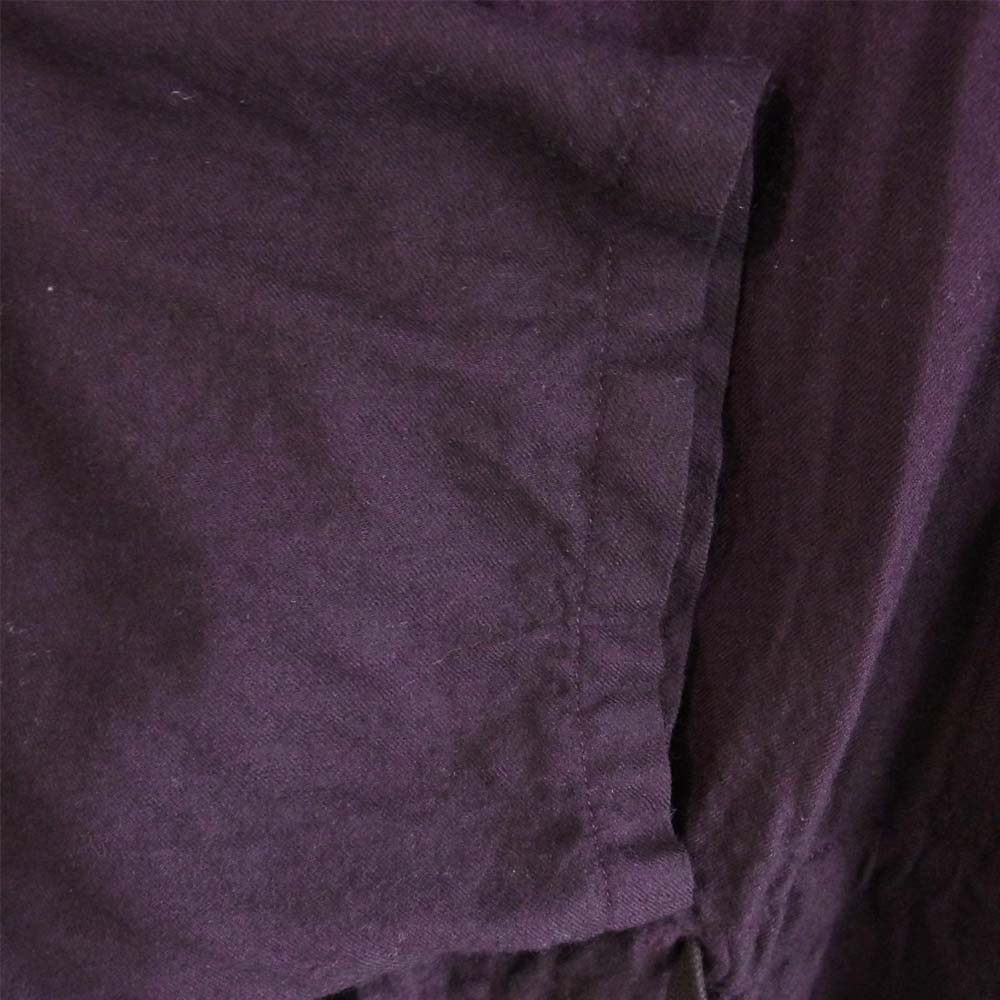 ANN DEMEULEMEESTER アンドゥムルメステール 352-01-49019 OH-80 OR-37 ウール フード ジャケット パープル系 XXS【中古】