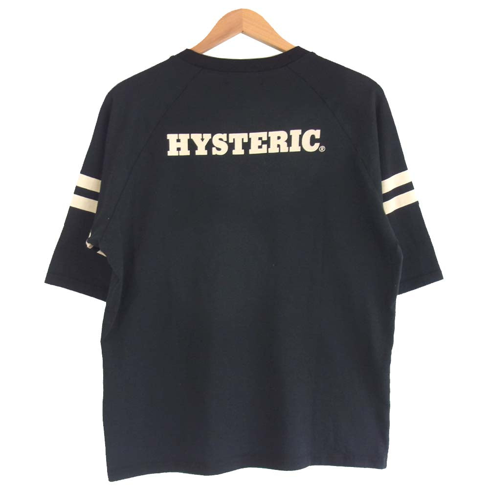 HYSTERIC GLAMOUR ヒステリックグラマー 12191CT01 MISS ERIKA TOTH 五分袖 Tシャツ ブラック系 L【中古】
