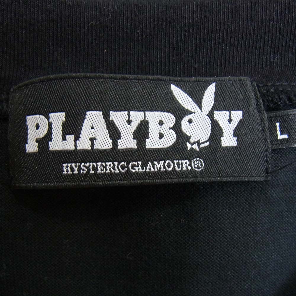 HYSTERIC GLAMOUR ヒステリックグラマー 12191CT01 MISS ERIKA TOTH 五分袖 Tシャツ ブラック系 L【中古】