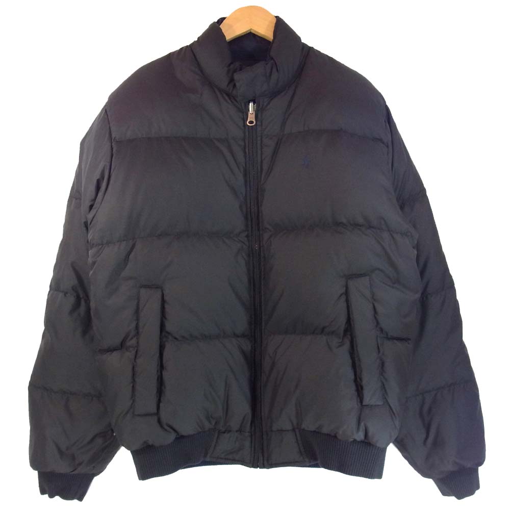 POLO RALPH LAUREN ポロ・ラルフローレン JR-RL-NA0612 reversible down jacket リバーシブル 黒×紺 M【中古】