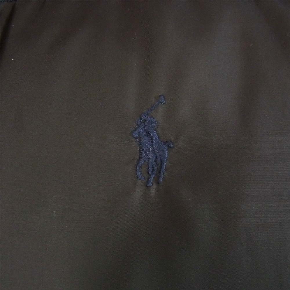 POLO RALPH LAUREN ポロ・ラルフローレン JR-RL-NA0612 reversible down jacket リバーシブル 黒×紺 M【中古】