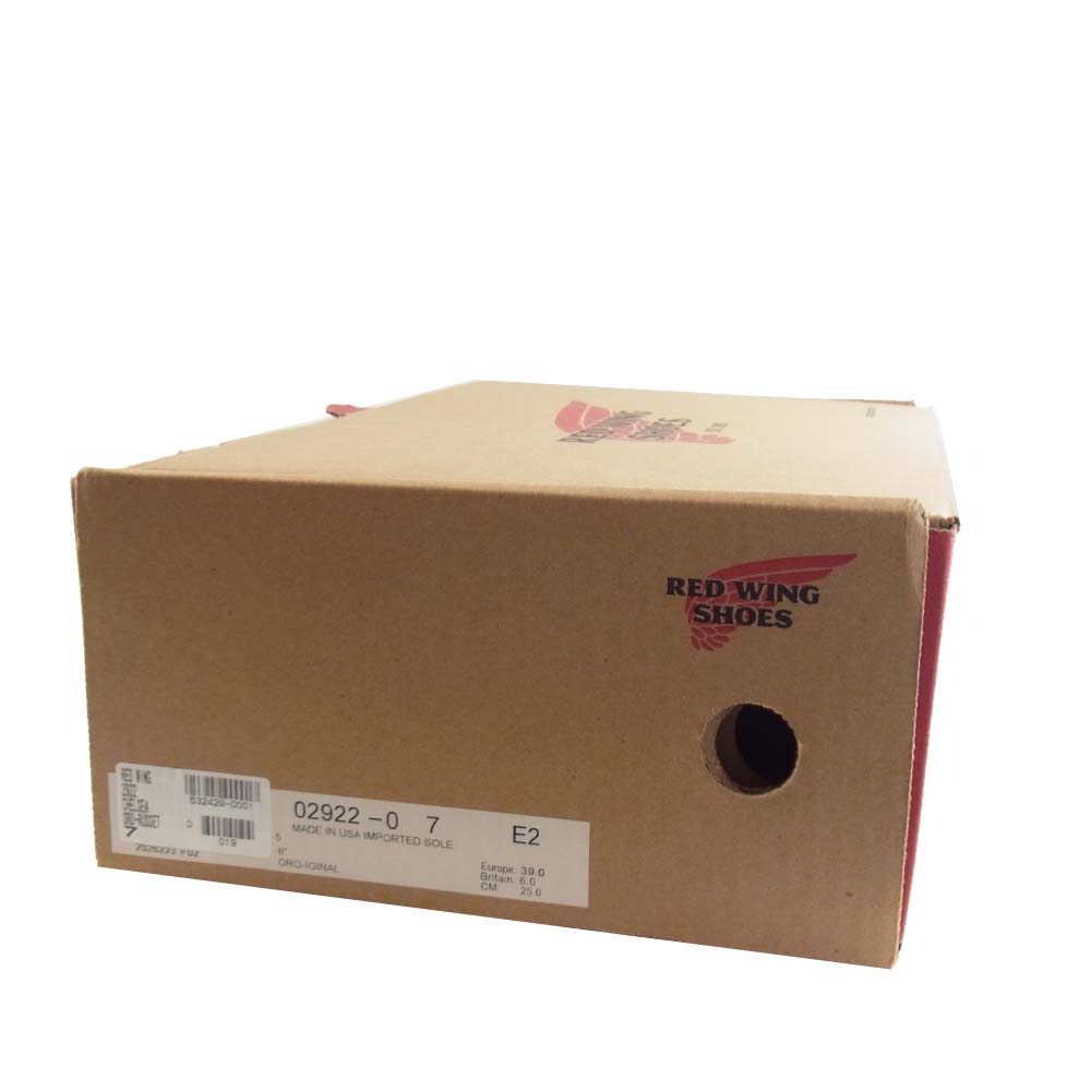 RED WING レッドウィング 2922 CHELSEA チェルシー ライトブラウン系 25cm【極上美品】【中古】