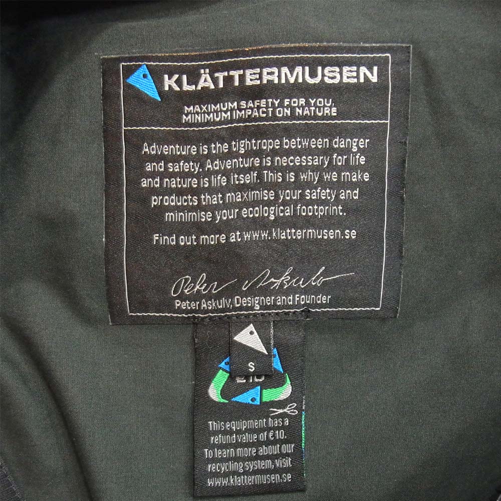 KLATTERMUSEN クレッタルムーセン Einride 2.0 エイナリーダ ジャケット カーキ系 S【中古】