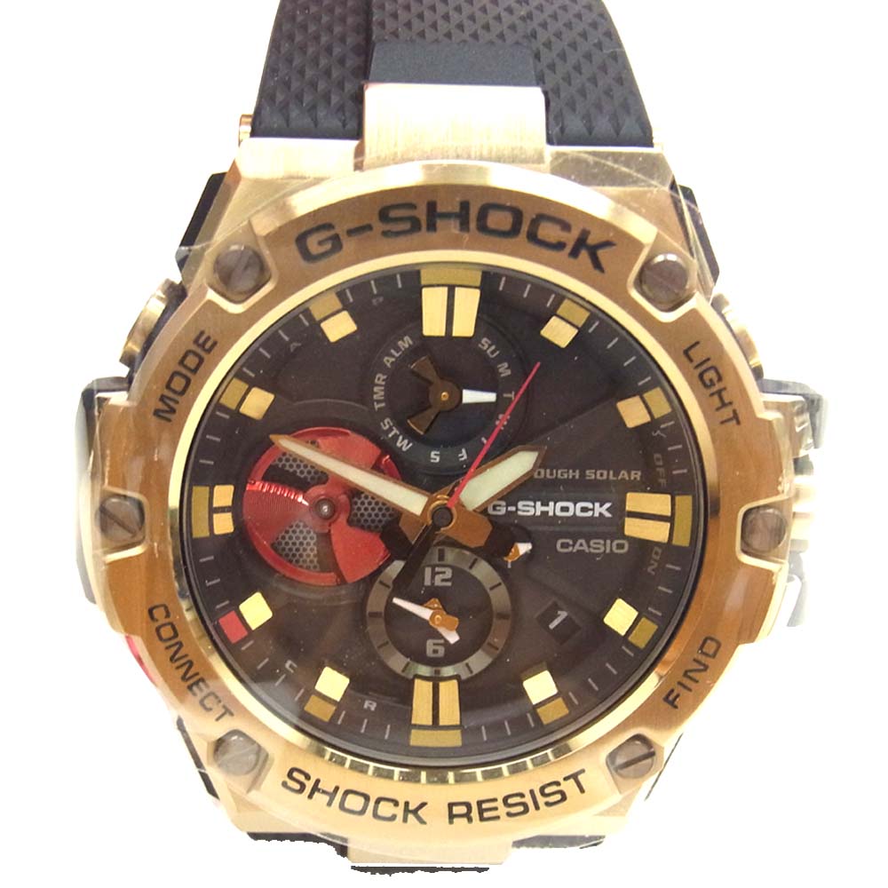 G-SHOCK ジーショック GST-B100RH-1AJR Rui Hachimura 八村塁 モデル 腕時計 ウォッチ ブラック系 ゴールド系【新古品】【未使用】【中古】